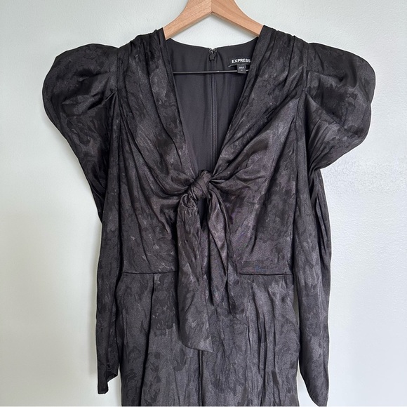 Express Black Floral Pant Jumpsuit - Picture 3 of 5